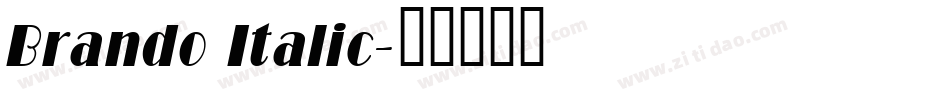 Brando Italic字体转换